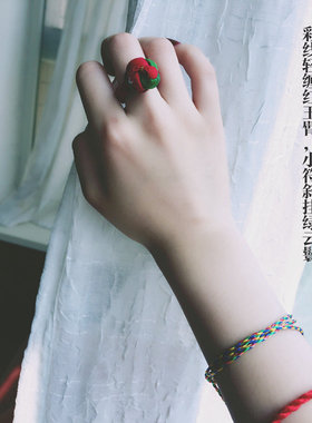 浔家原创民族风复古红色别致东北