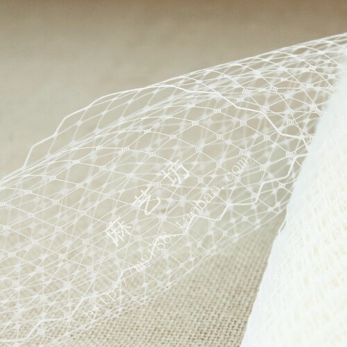 麻艺坊20cm宽台湾进口大网眼婚礼头纱面纱diy辅料