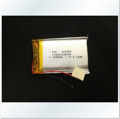 3.7V聚合物锂电池 103048 103050 1400MAH 大容量 平板电脑 GPS