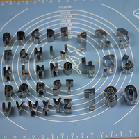 不锈钢数字英文字母形饼干切模套装 蔬菜水果切模 烘焙模具