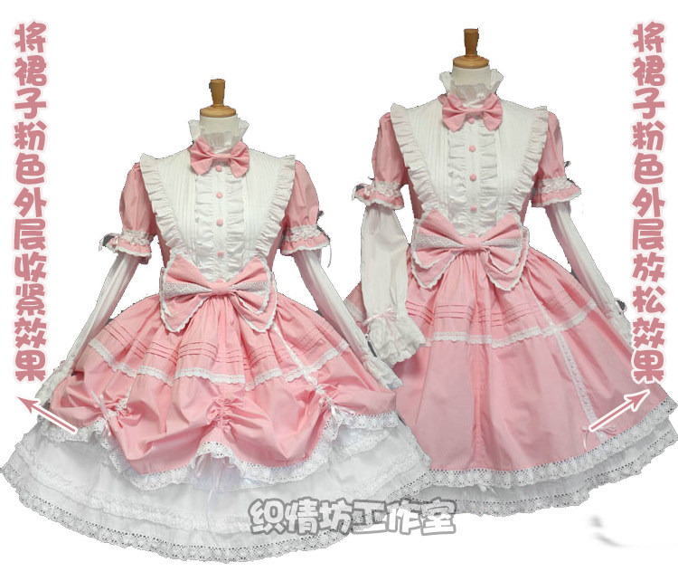 2015新款 Cosplay天使之爱公主裙 lolita宫廷式洋装蛋糕裙 女仆装