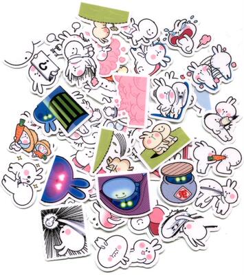 Line表情贴纸 Spoiled Rabbit 系列2 自制手帐相册贴纸 40枚 Z359
