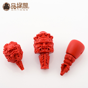 Product margin of GE natural cinnabar carved the large dark water tower tee Buddha Moon and stars Bodhi Accessories Accessories