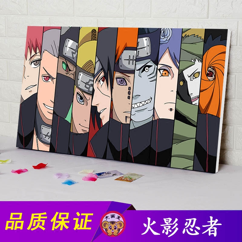 diy Digital painting animation comic Naruto children Cartoon Hand drawn Digital Coloring picture giftin the Home accessories , Decorative painting ,  DIY/Digital painting  category - from Buy2taobao.com to provide professional Taobao agent buy service