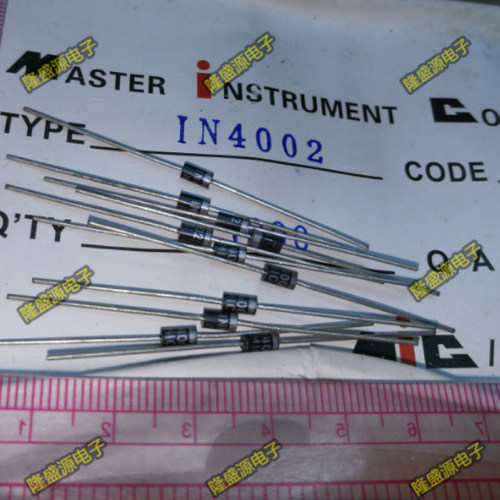 1N4002 IN4002 MIC D0-41 1A 100V 1盒1K 直插整流二极管全新50只
