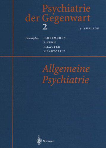 【预订】Psychiatrie Der Gegenwart 2: Allgeme...