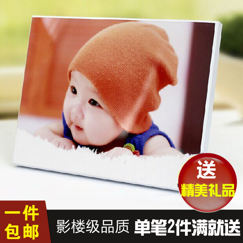 10寸白色摆台定制 拉米娜版画制作 影楼摆台 蕾梦娜照片 全国包邮