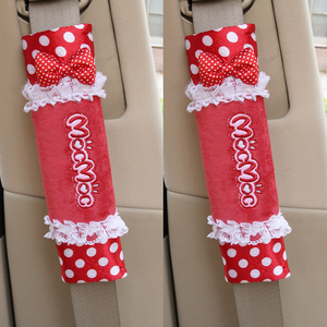 摩丝儿童安全带套护肩套卡通可爱加长夏季套装女汽车内饰装饰用品