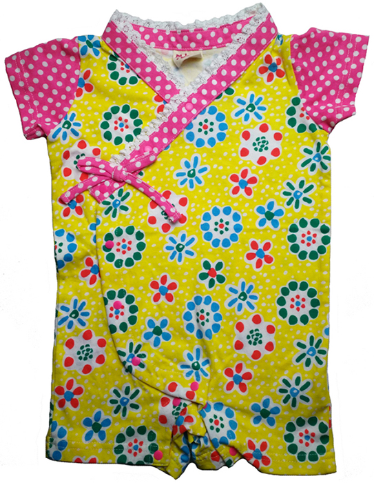 婴儿全棉短袖连体衣