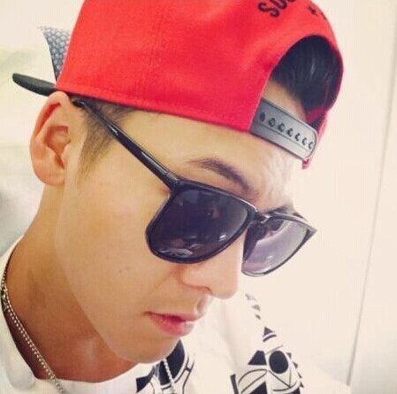 陈伟霆明星同款黑色大方框太阳眼镜男韩版素颜细边框百搭墨镜女