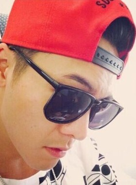 陈伟霆同款黑色大方框太阳眼镜