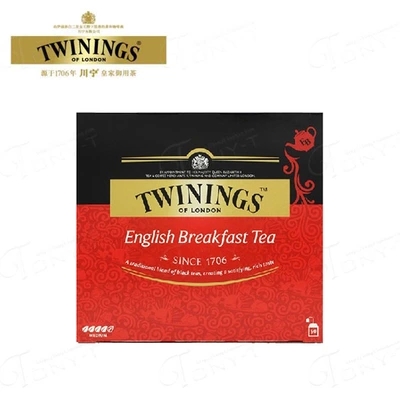 办公室袋泡茶片装茶包50早餐红茶川宁TWININGS英国包邮