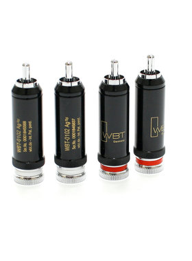 德国WBTT 0102ag 镀铑白金版 音响信号线插头 RCA莲花插头 端子