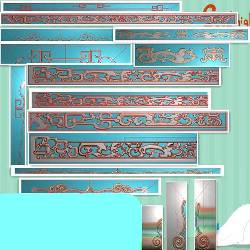 精雕图 灰度图 浮雕图 电脑雕设计素材/源文件