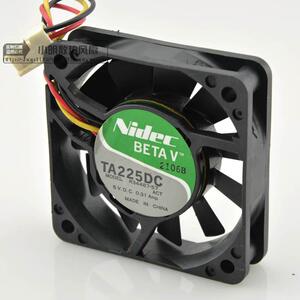 NIDEC TA225DC R34487-57 6CM 6015 5V 0.31A双滚珠三线散热风扇