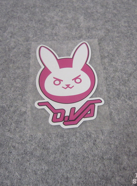 守望先锋游戏OVERWATCH 兔子英雄人物之DVA 防水反光3M材料A015