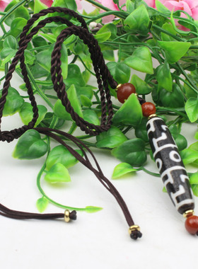 西藏玛瑙黑白天珠专业玉髓