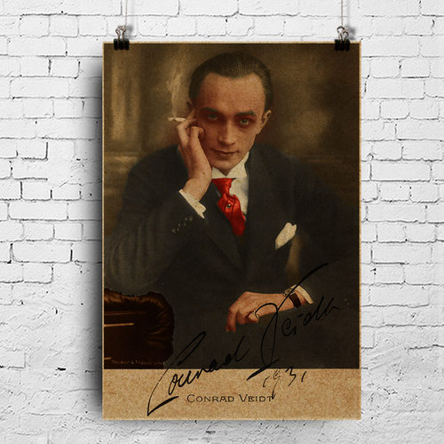 导演海报大卫格里菲斯D.W.Griffith名导大导牛皮纸酒吧复古装饰画