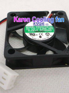 全新原装AVC DS04010S12L 4010 DC12V 0.08A 4cm静音散热风扇