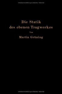 【预订】Die Statik Des Ebenen Tragwerkes