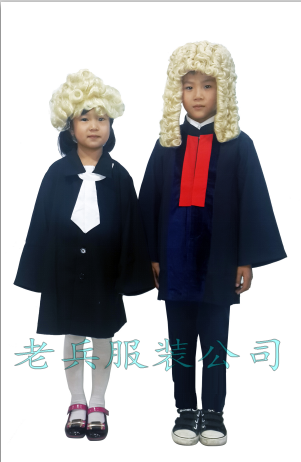 法官服大法官服普法教育模拟法庭服饰道具儿童成人现代仿古法官服