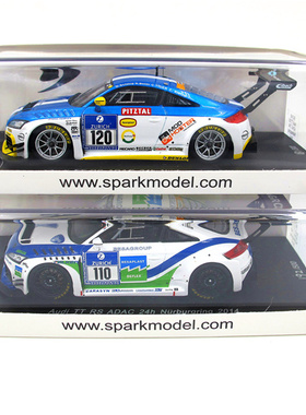 SPARK1：43奥迪 AUDI TT RSAC 24h Nurburgring 纽博格林汽车模型