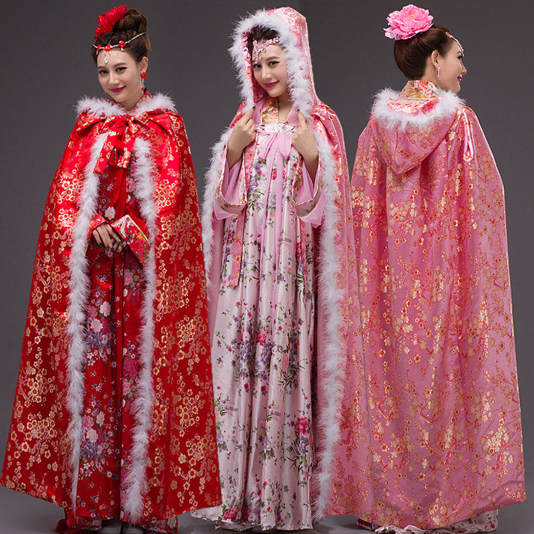 新款冬季古装服装女士披风古代带帽仙女甄嬛传影视同款斗篷演出服