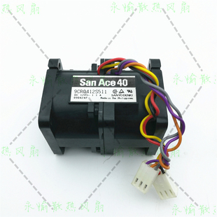 12V 1.1A 暴力 三洋 散热风扇 服务器 9CR0412S511 4CM 原装 4056