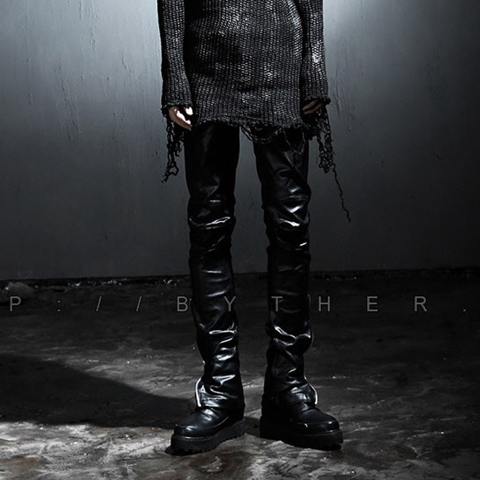 Pantalon cuir homme - Ref 1491901 Image 1