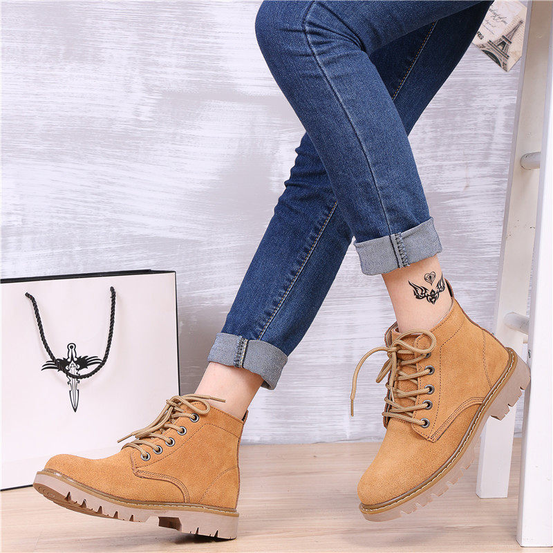 特价118!夏季真皮情侣沙漠靴女靴防水短靴潮工装靴潮流马丁靴男靴在类目 女鞋, 靴子中 - 来自Buy2taobao.com提供专业的淘宝代购服务