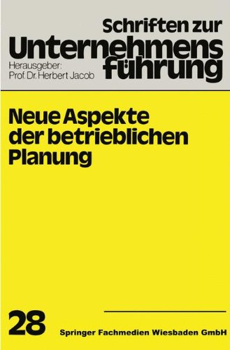 【预售】Neue Aspekte Der Betrieblichen Planung 书籍/杂志/报纸 经济管理类原版书 原图主图