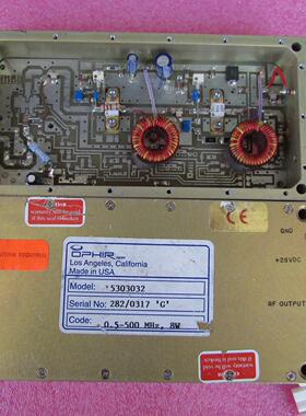OPHIR进口 5303032 0.5-500MHz 40dB SMA射频微波高功率放大器