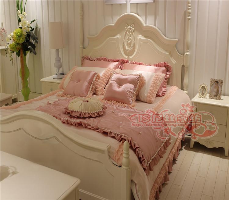 欧式床上用品十件套装法式公主风床品别墅样板房样板间软装套件