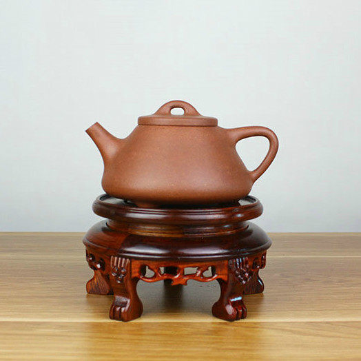 紫砂壶茶壶花盆花盆底座木托 托 客厅茶桌茶具店展示摆架装饰底座