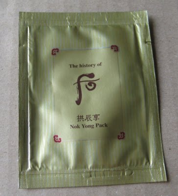 韩国the history of whoo后拱辰享鹿茸面膜小样nok yong pack