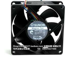 KDE1208PTV1 SUNON 原装台湾 建准 8025 12V 1.6W 8CM 投影机专用