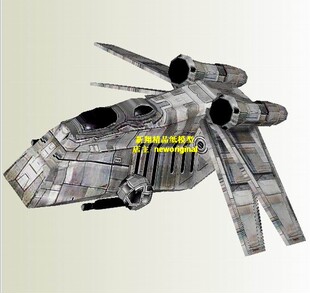 科幻宇宙太空飞船飞碟 星球大战starwars  MAAT攻击炮艇星战模型
