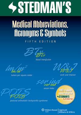 【预售】Stedman's Medical Abbreviations, Acronyms & Symbols