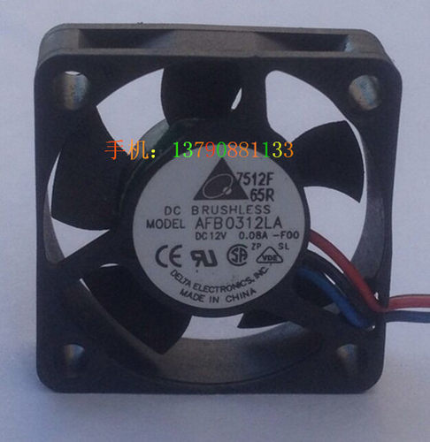 原装 AFB0312LA DC12V 0.08A 3010 3CM 3线测速 散热风扇 小风机