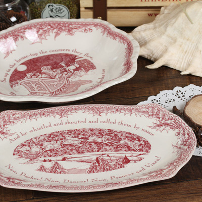 出口陶瓷餐具盘子创意欧式鱼盘