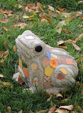 院子欧式风陶瓷仿真动物园林青蛙