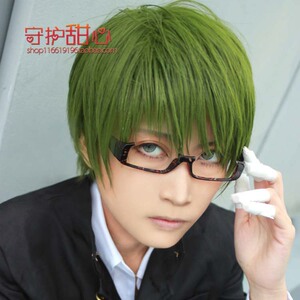守护甜心黑子的篮球/绿间真太郎c假毛现货cosplay动漫假发