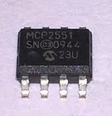 MCP2551-I/SN  MCP2551 SOP8 IC模块 CAN总线收发器 现货