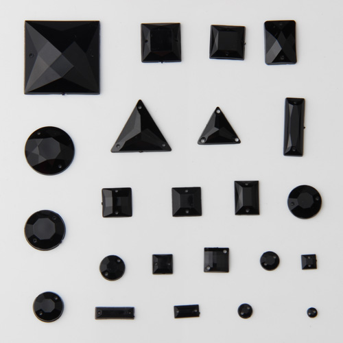 黑色手缝钻 平底钻 饰品配件 鞋服美容材料配件 婚纱钻 手缝钻