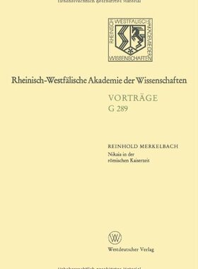 【预售】Nikaia in Der Romischen Kaiserzeit: 307. Sitzu...