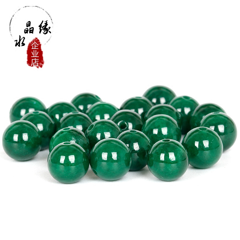 缅甸满绿翡翠手工DIY散珠玉珠子 干青铁龙生圆珠 祖母绿配件串链在类目 饰品/流行首饰/时尚饰品新, DIY配件, 其他DIY饰品配件中 - 来自Buy2taobao.com提供专业的淘宝代购服务