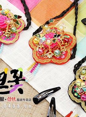 韩国原装进口新娘发饰/绣花发绳/韩式发带/正品/H-P03821