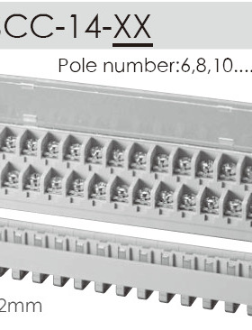 台湾町洋 栅板式 接线端子2DSCC-14-XX