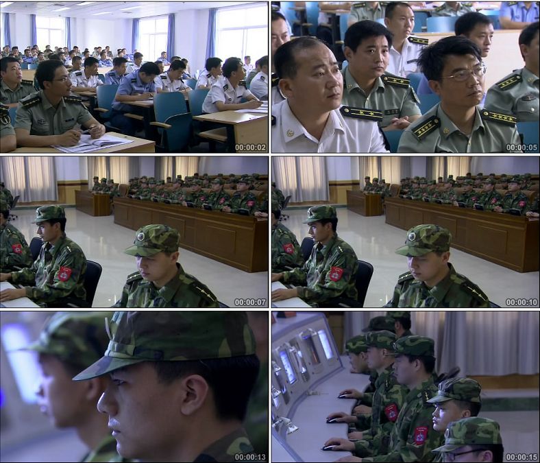 军事课堂军队学习信息化建设/上课/中国高清实拍视频