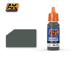 。【清仓】西班牙AK-749 水性漆 苏军车辆深绿色3B AU 17ml